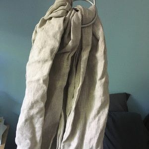 Sakura bloom linen ring sling maple color